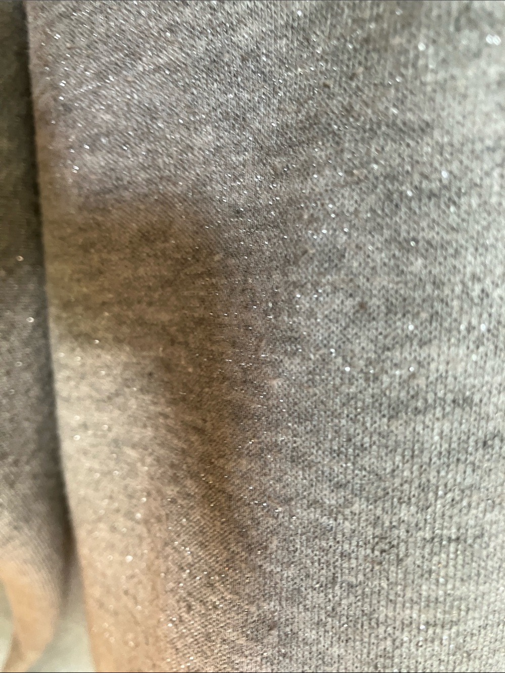 Penningtons Light Gray Hoodie  xl subtle sparkle boxy comfy minimalist - Picture 8 of 8